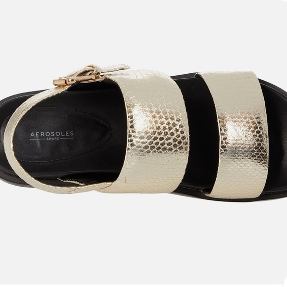 AEROSOLES Women’s Gold Buckle Sandal Leggenda - Picture 5 of 10